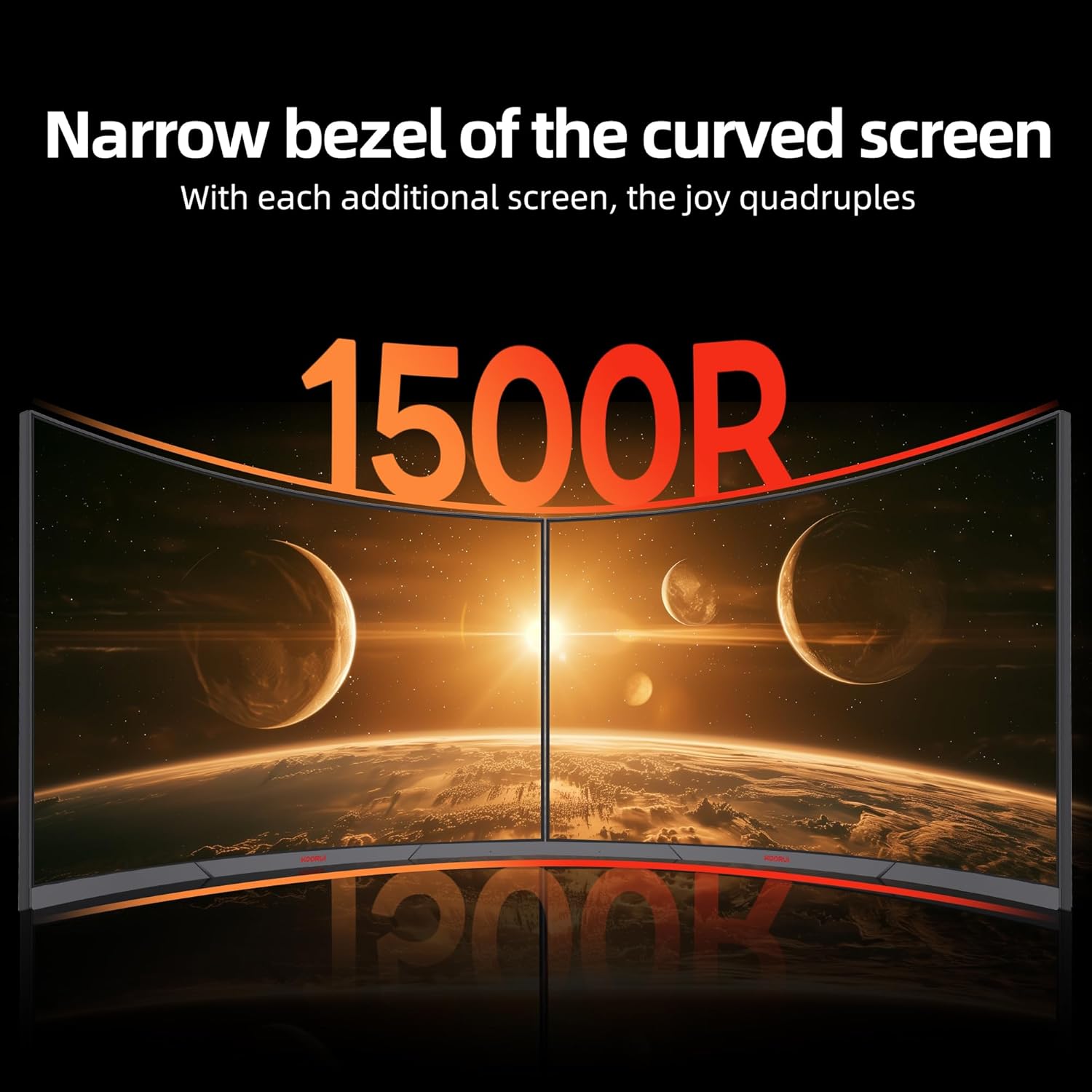  KOORUI 27E6QCA 27-inch 180Hz Curved Gaming Monitor